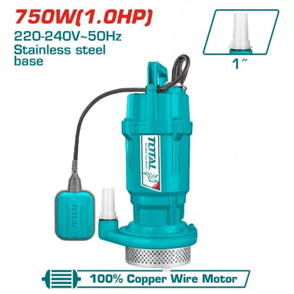 Pompe submersible 750W 1HP TOTAL 220-240V TWP67506 - SME IMPORT