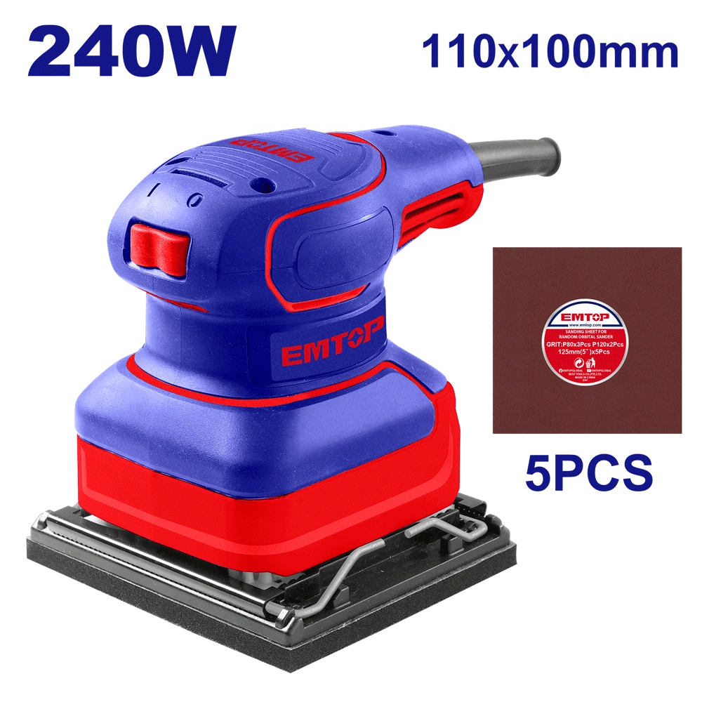 Ponceuse de finition 240W 110*100 EMTOP EFSR24101 - SME IMPORT
