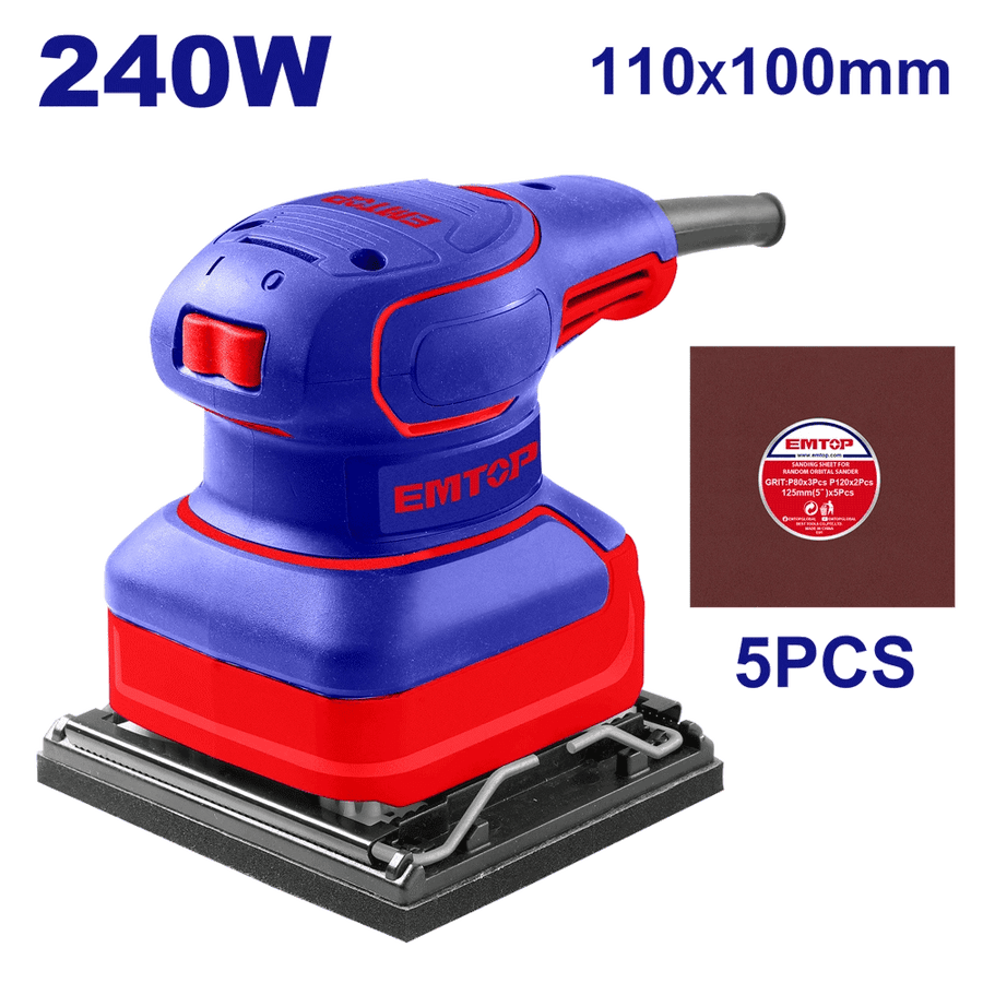 Ponceuse de finition 240W 110*100 EMTOP EFSR24101 - SME IMPORT