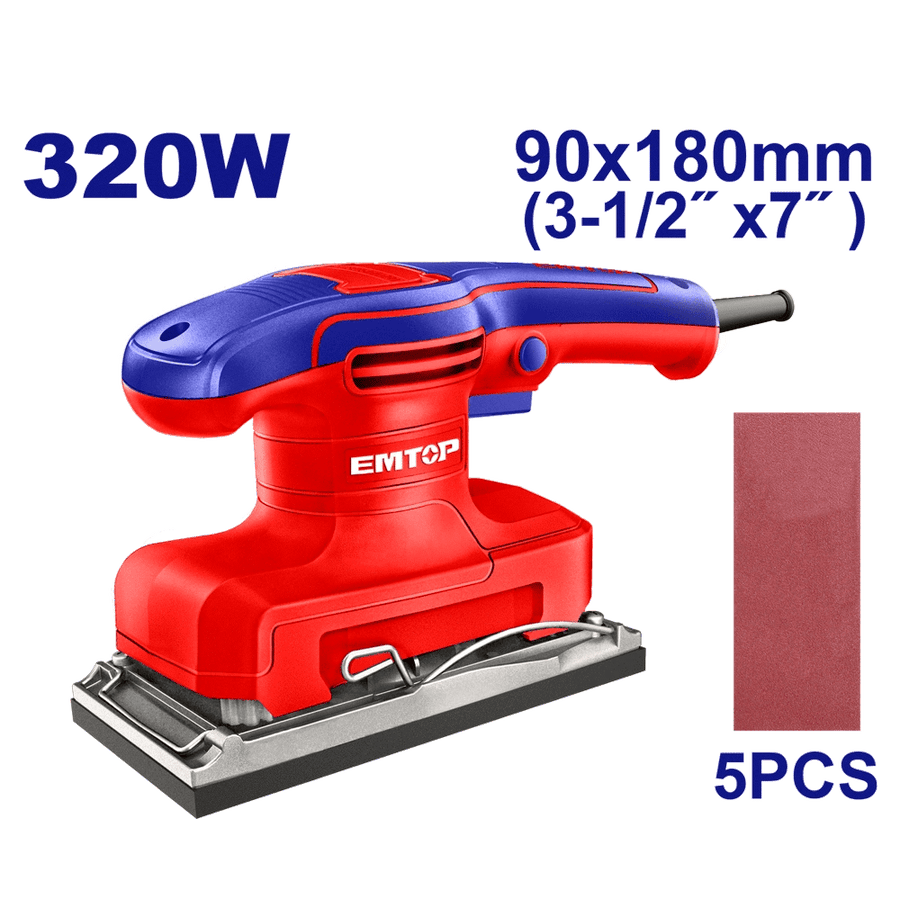 Ponceuse de finition 320W 90X180 EMTOP EFSR3206 - SME IMPORT