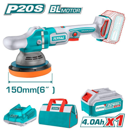 Ponceuse polisseuse 20V 150mm TOTAL TAPLI20151 - SME IMPORT