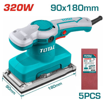 Ponceuse vibrante 320W 90x180-TOTAL Bois-TF1301836 - SME IMPORT