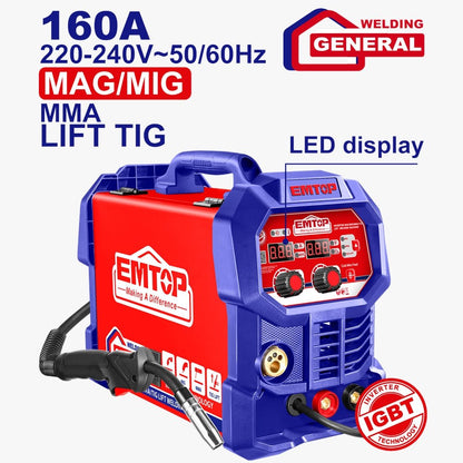 Poste soudure mag/mig/mma/tig lift EMTOP EMGT1652 - SME IMPORT