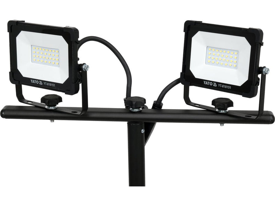 PROJECTEUR DE CHANTIER LED 2X20W 3800LM AVEC TRIPIED — YATO YT-818151 - SME IMPORT