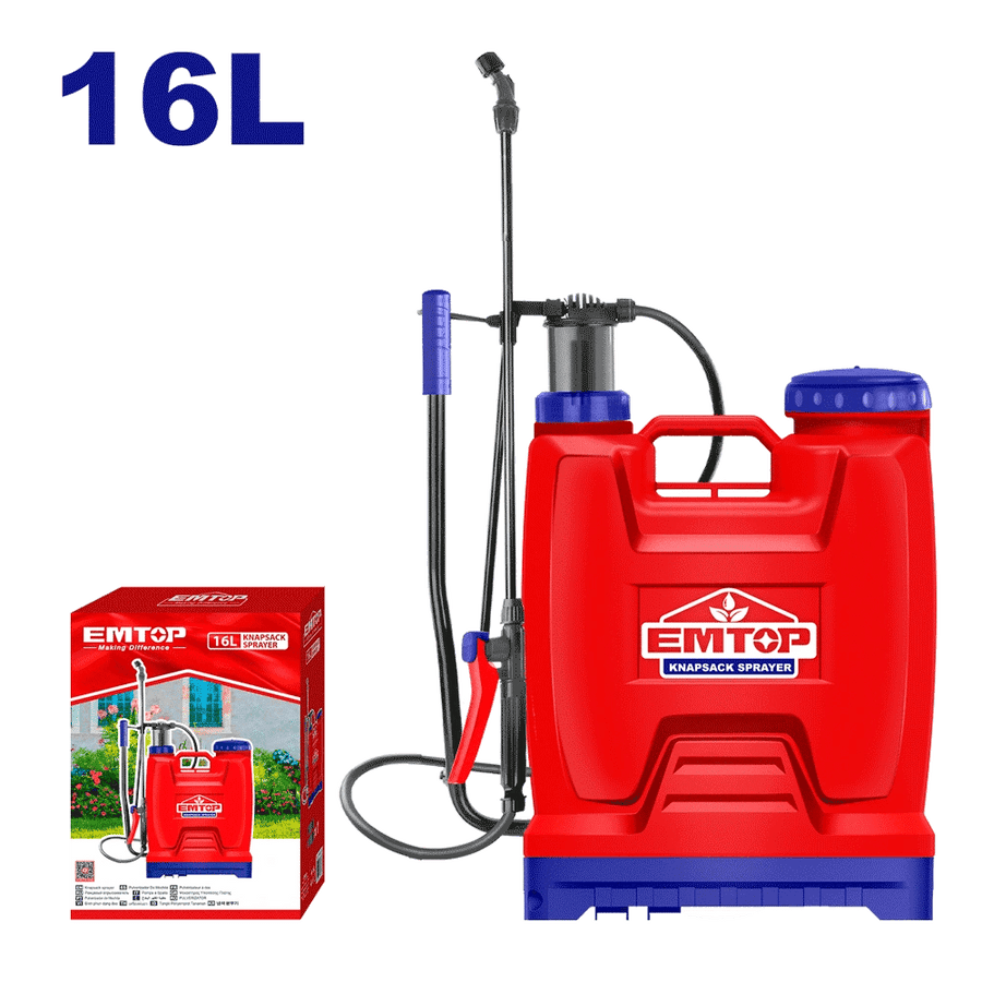 Pulvérisateur à dos 16L EMTOP ESPP41602 - SME IMPORT