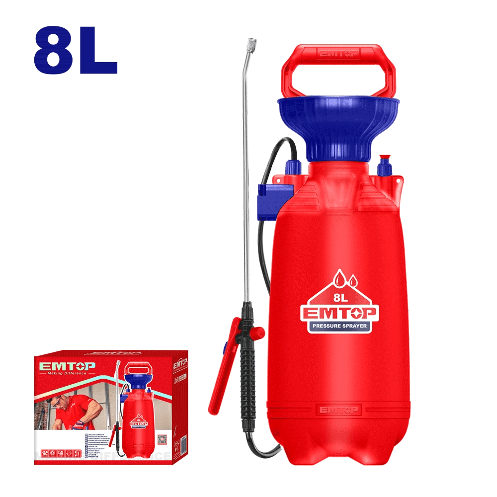 Pulvérisateur á pression 8L EMTOP EHSPP30802 - SME IMPORT