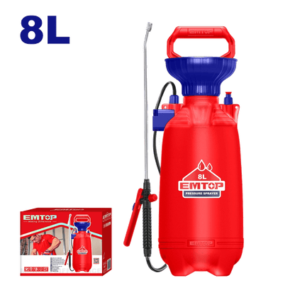 Pulvérisateur á pression 8L EMTOP EHSPP30802 - SME IMPORT