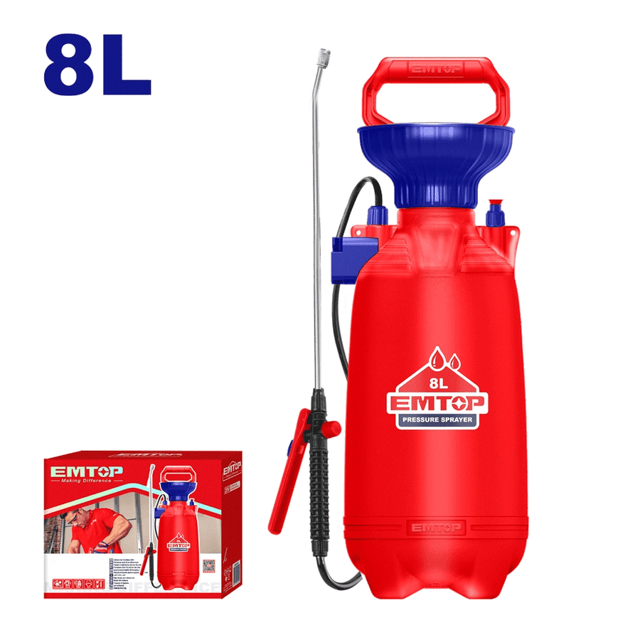 Pulvérisateur á pression 8L EMTOP EHSPP30802 - SME IMPORT