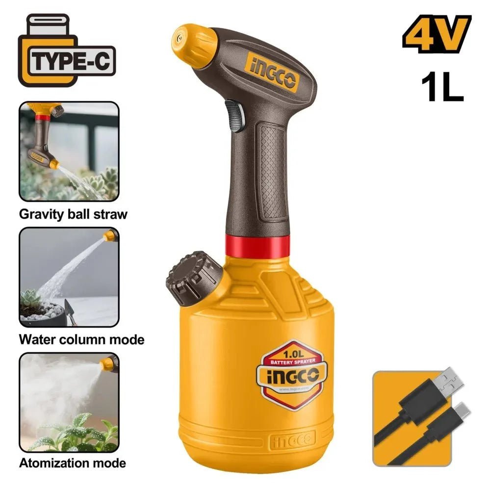 Pulvérisateur Électrique INGCO 1L 4V HSPP3701 - SME IMPORT