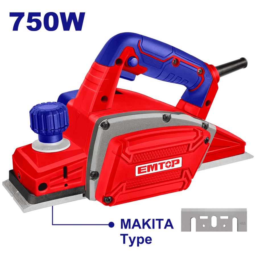 Rabot á bois 750W EMTOP EECR0751 - SME IMPORT
