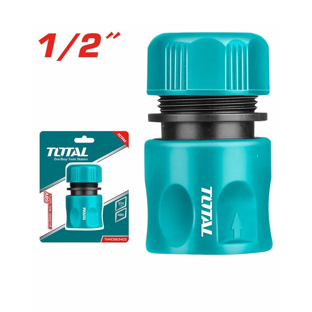 Raccord rapide pour tuyau 1/2 pouce plastique abs TOTAL THHCS63402 - SME IMPORT
