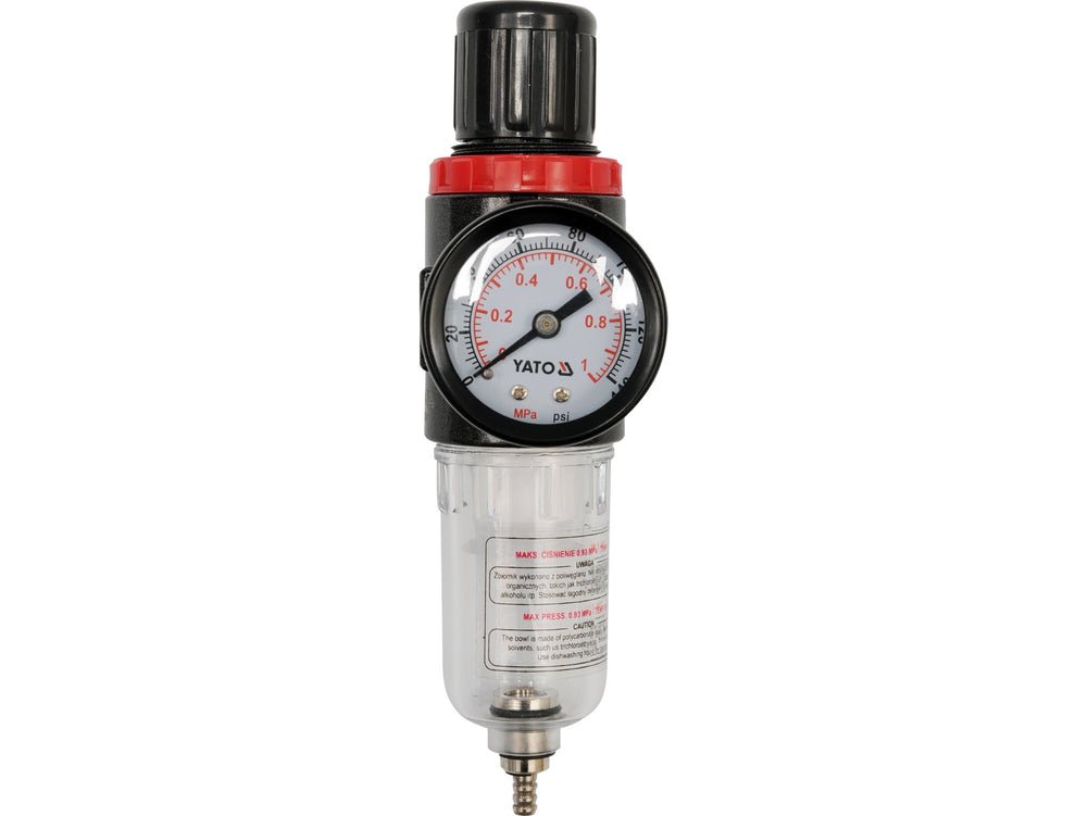 REGULATEUR D'AIR AVEC MANOMETRE ET FILTRE 1/4" — YATO YT-2382 - SME IMPORT