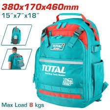 Sac À Dos Outils 8 Kg Capacité 38x17x46 cm TOTAL Tunisie Pratique THBP02025 - SME IMPORT