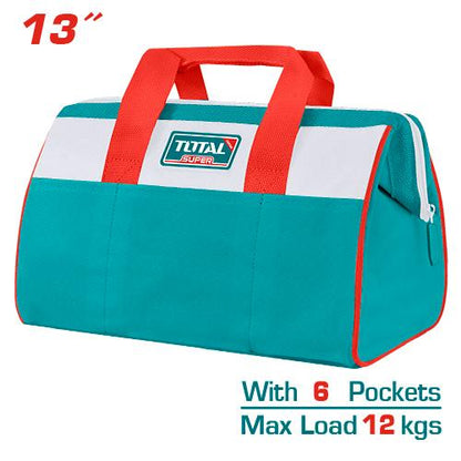 Sac À Outils 12 Kg Total Tools Pratique Durable Avec Six Poches THT261325 - SME IMPORT