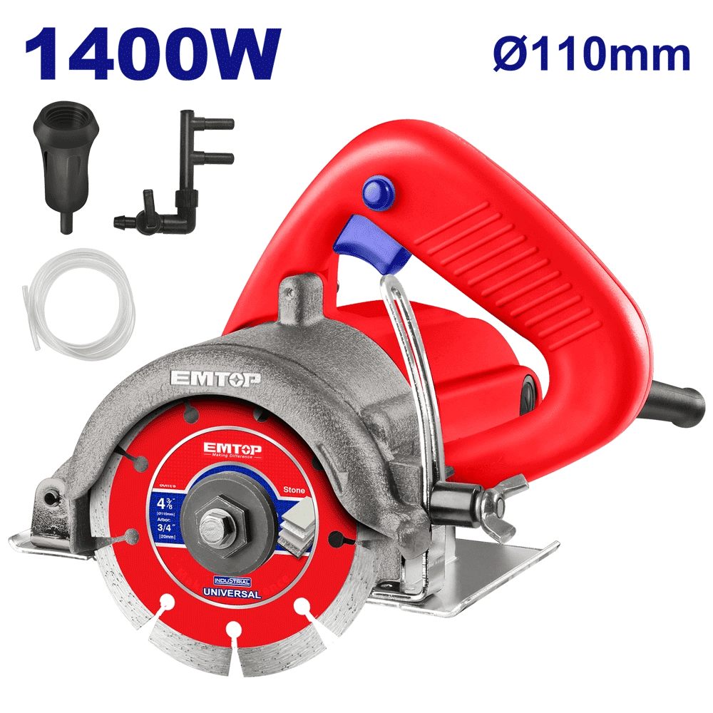 Scie á marbre 110 1400W+DISQUE EMTOP EMCT14001 - SME IMPORT