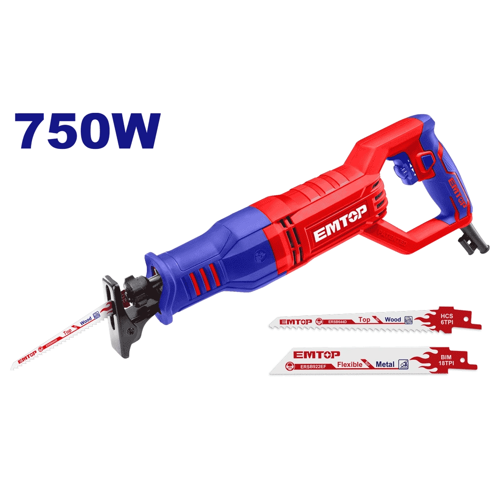 Scie a sabre 750W +2 lames EMTOP ERSW8001 - SME IMPORT