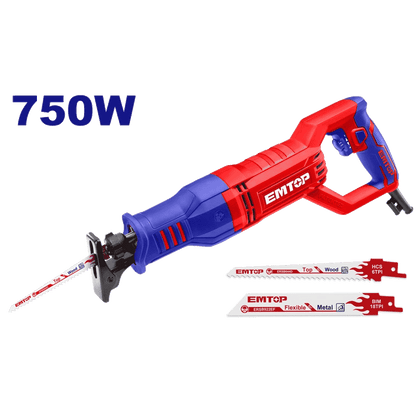 Scie a sabre 750W +2 lames EMTOP ERSW8001 - SME IMPORT