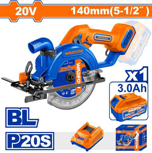 Scie circulaire 20v 140mm WADFOW WLWP5631 - SME IMPORT