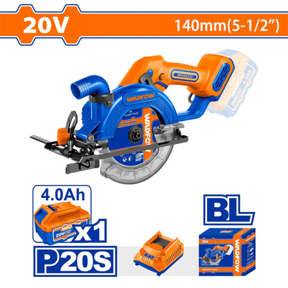 Scie circulaire 20v 140mm WADFOW WLWP5633 - SME IMPORT