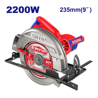 Scie circulaire 235MM 2200W EMTOP ECSW2351 - SME IMPORT