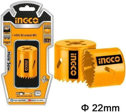 Scie cloche bimétal HSS INGCO 22 mm (7/8") – HSB10221 - SME IMPORT