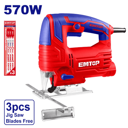 Scie sauteuse 570W+3LAMES EMTOP EJSW5701 - SME IMPORT