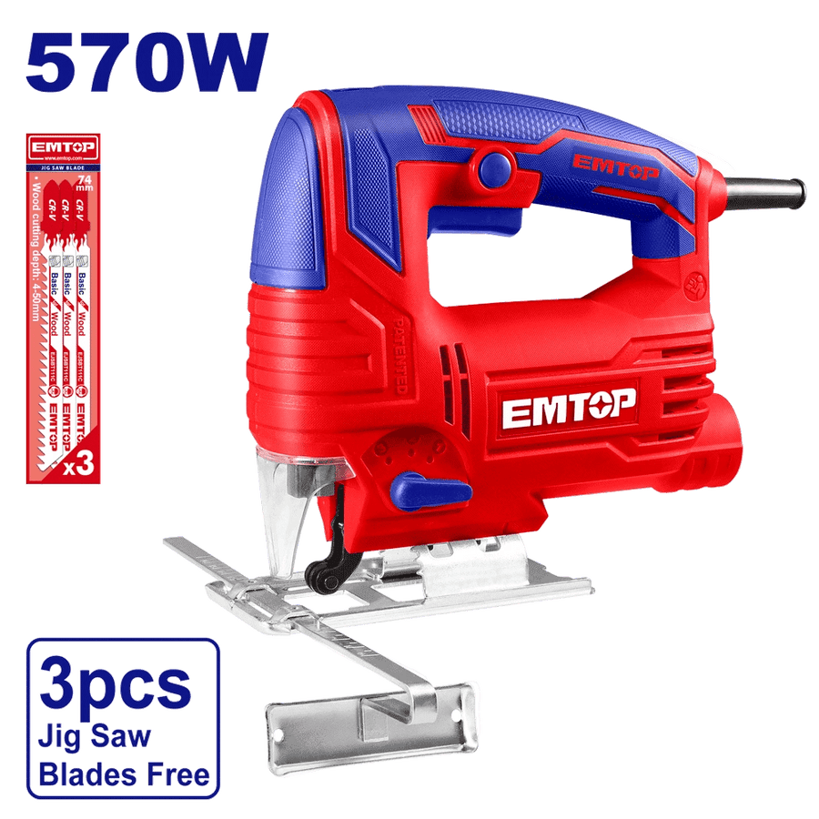 Scie sauteuse 570W+3LAMES EMTOP EJSW5701 - SME IMPORT