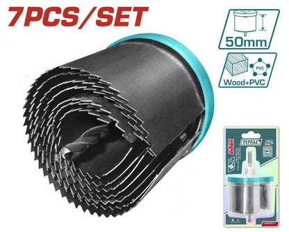 Scies cloches 7 pièces découpe bois TOTAL tunisie TACSH3071 - SME IMPORT