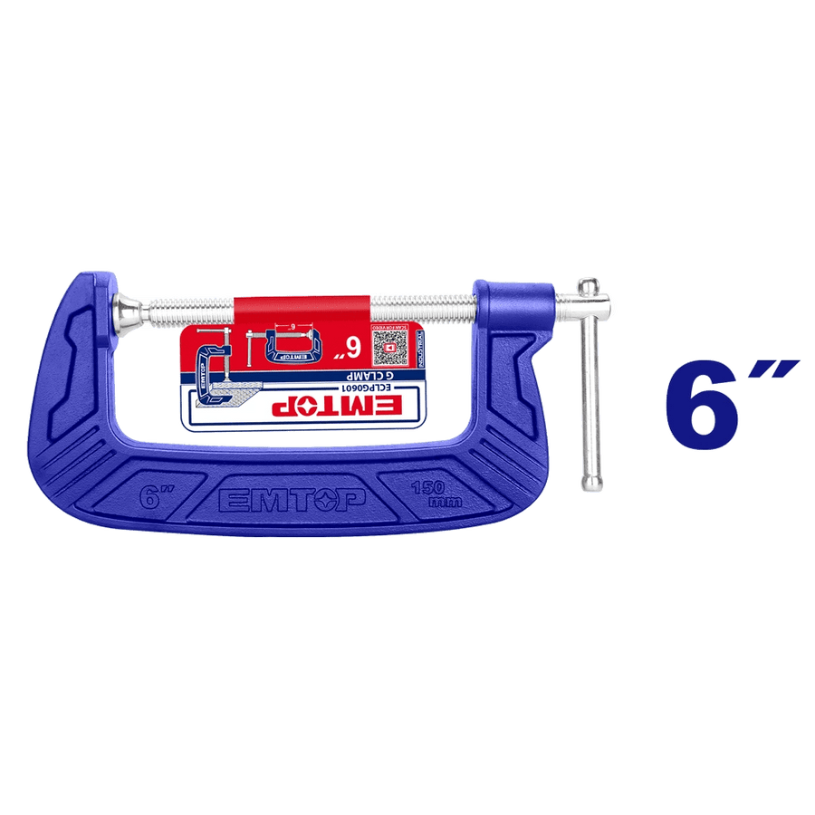 Serre joint g 6″ 150MM EMTOP ECLPG0601 - SME IMPORT