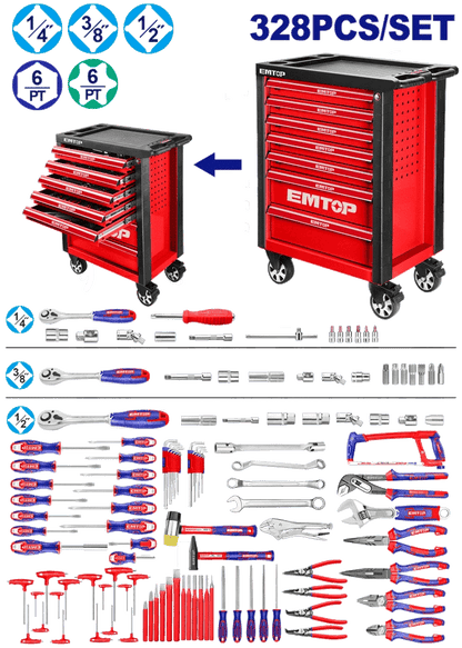 Servante á outils 7 tiroirs 328P EMTOP EHTS03281 - SME IMPORT