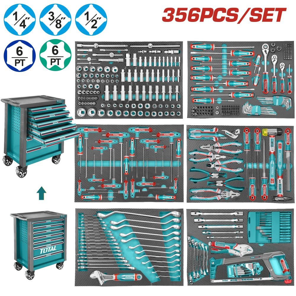 Servante d'atelier équipée – TOTAL THPTCS73561 - SME IMPORT