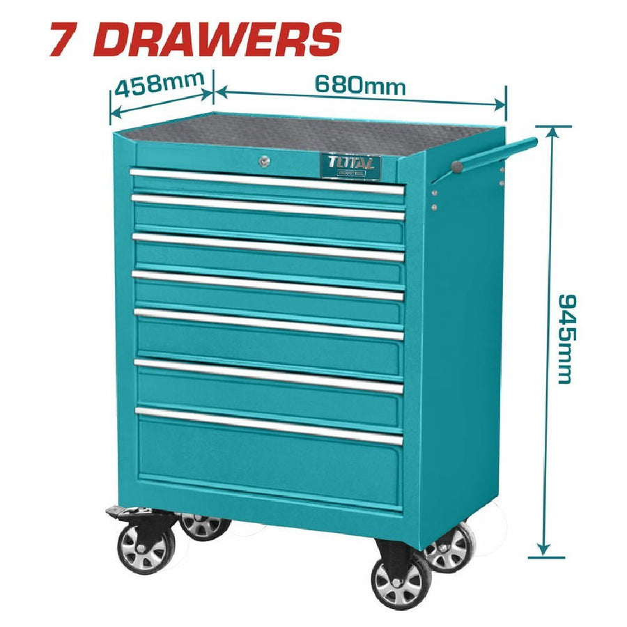 TOTAL Servante à outils 7 tiroirs, 680×458×945 mm – THRC02071P | SME Import