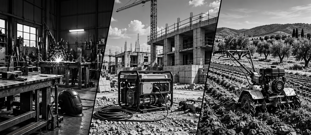 Équipements pour l’atelier, le chantier et l’agriculture