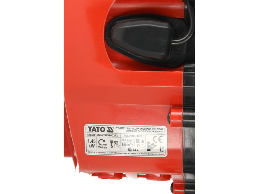 SOUFLEUR DORSALE THERMIQUE 52Cm3 1.45KW — YATO YT-85192 - SME IMPORT