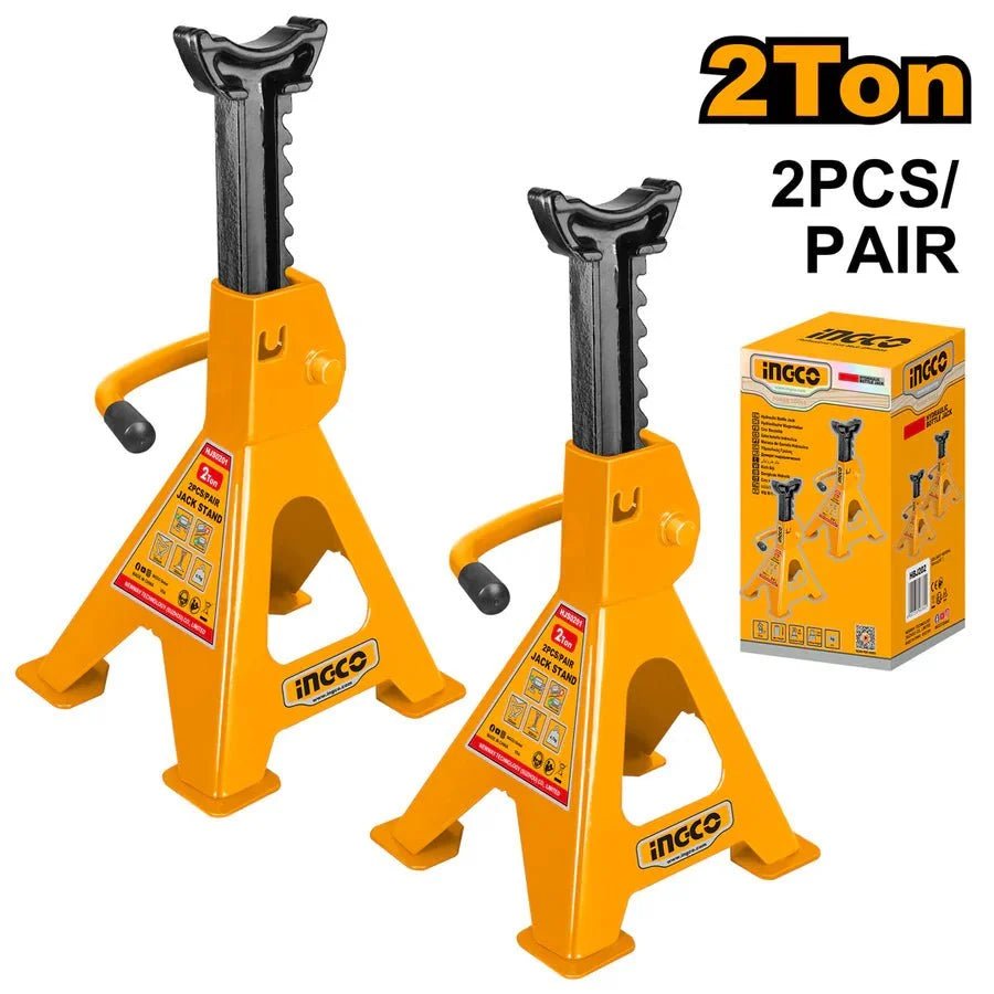 Supports de cric 2 tonnes, 2 pièces INGCO HJS0201 - SME IMPORT