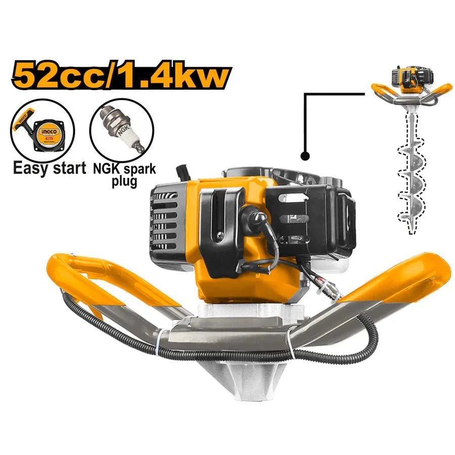 Tarière 52 cm³ 1,4 kW INGCO GEA55221 - SME IMPORT