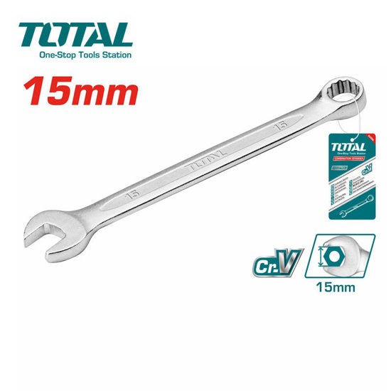 TCSPA151] clé mixte TOTAL 15 mm- outil bricolage mécanique - SME IMPORT