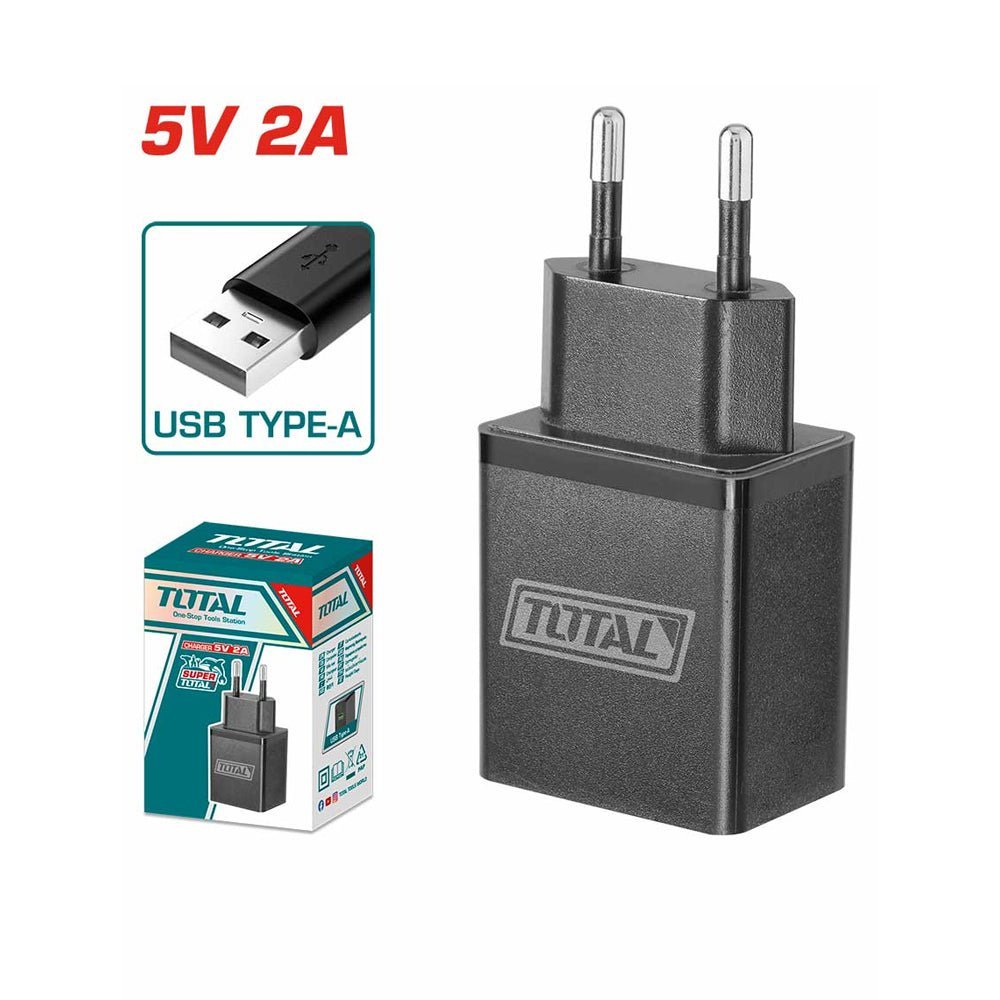 Tête chargeur 5V USB a 2A TOTAL recharge TCLI120502 - SME IMPORT