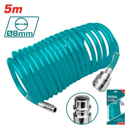 THT11051 Tuyau Air TOTAL 5m Ø8 PVC Idéal Pneumatique - SME IMPORT