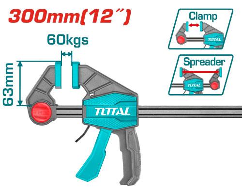 THT1340602 - Pinces Barre Rapide 12 Pouces - Serrage 60kg - SME IMPORT