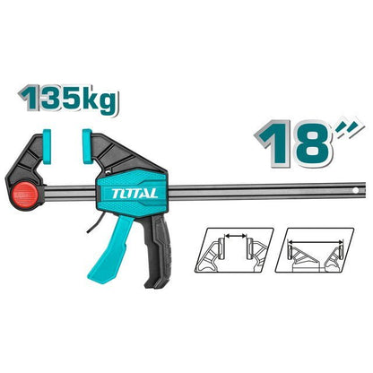 THT1346801 PINCES À BARRE RAPIDE TOTAL 80x450 Serrage 135kg - SME IMPORT