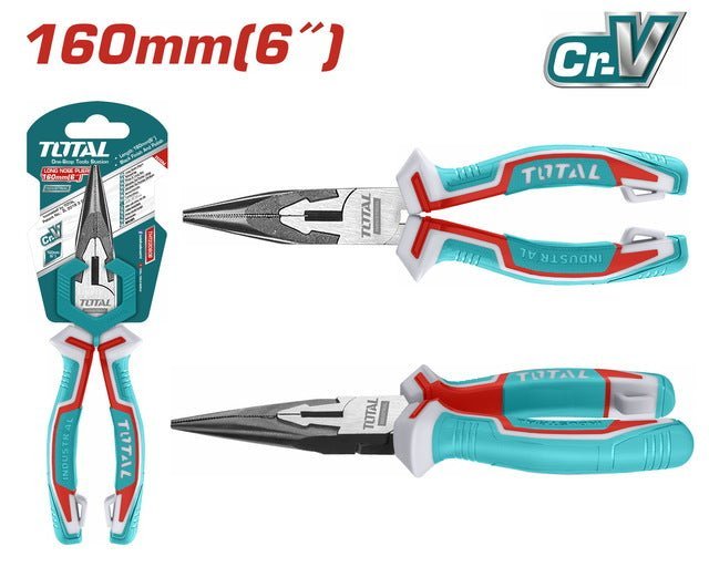 THT220606 Pince Bec Long Total 160mm Précise Ergonomique - SME IMPORT