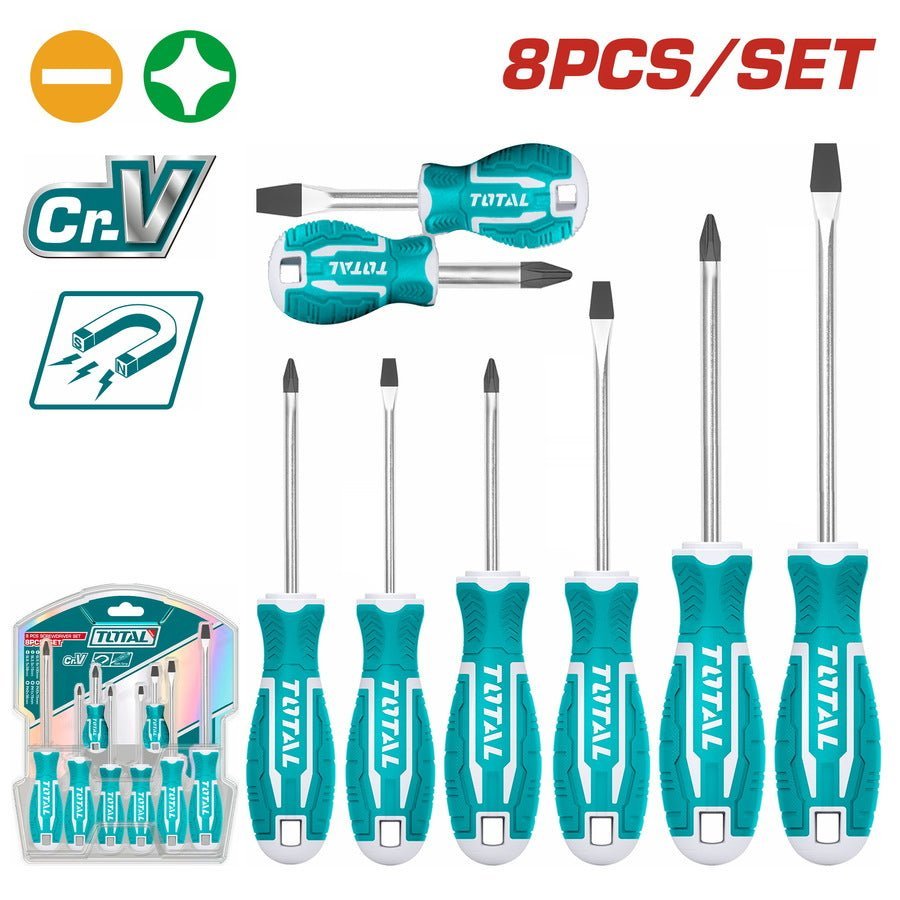 THT250608 - coffret de tournevis TOTAL jx 8 - bricolage - SME IMPORT