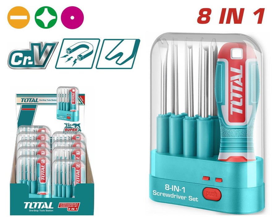 THT250906 tournevis inter 8 en 1 TOTAL jx ergonomique CrV