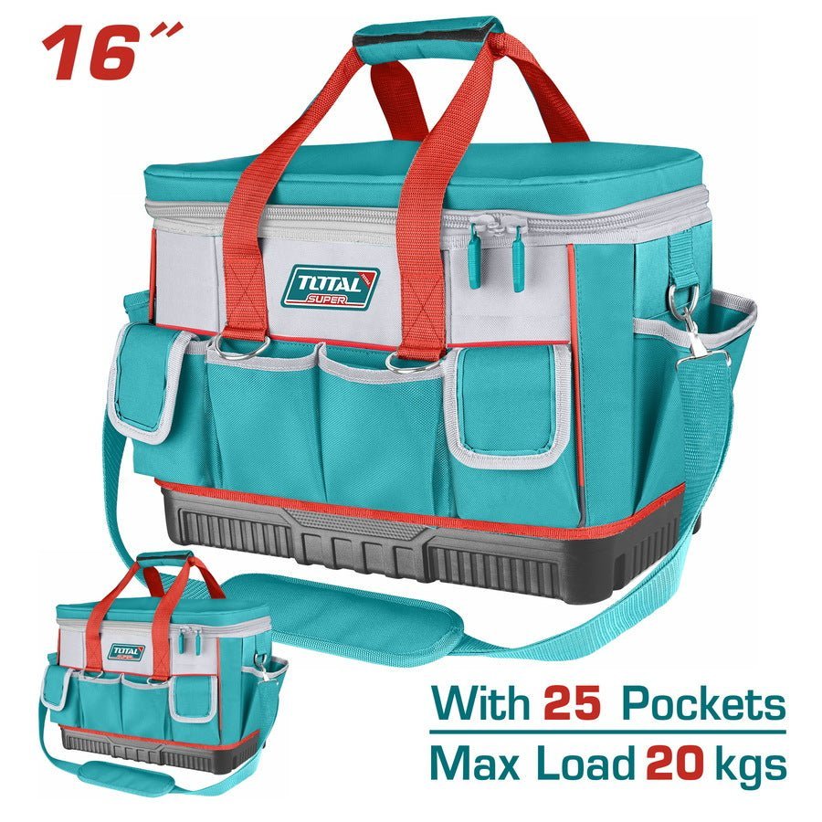 THT561625 sac outils TOTAL 16 kg 25 poches toile renforcée - SME IMPORT