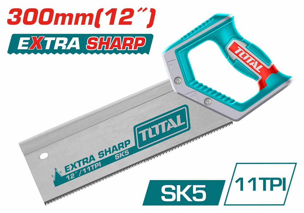 THT59128B - scie à main TOTAL 300 mm SK5 11TPI - menuiserie - SME IMPORT
