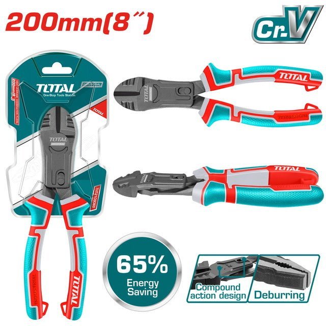 THTC530806 pince coupante diagonale 200mm action composée - SME IMPORT