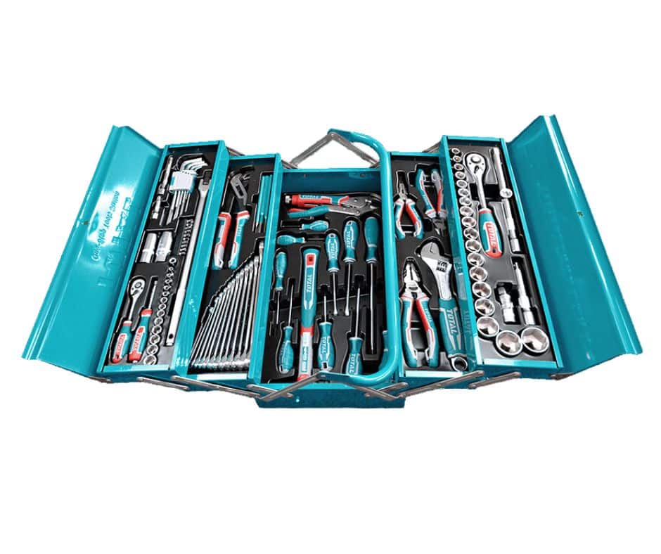 THTCS121081 coffre à outils TOTAL 108 pièces métallique - SME IMPORT