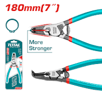 THTJ21802 pince circlips coudée TOTAL 7 pouces acier trempé - SME IMPORT