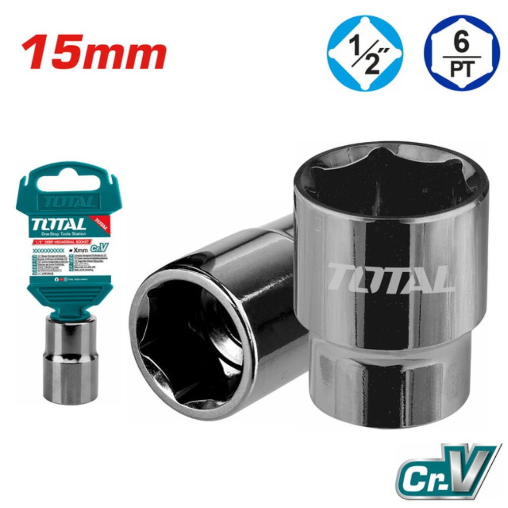 THTST12151 – douille hexagonale TOTAL 15mm 1/2 pouce outil - SME IMPORT